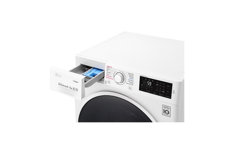 LG ال‌جی، ماشین لباسشویی 8 کیلوگرمی، مجهز به خشک کن، ™TrueSteam، نقره‌ای, WM-865CS, thumbnail 14